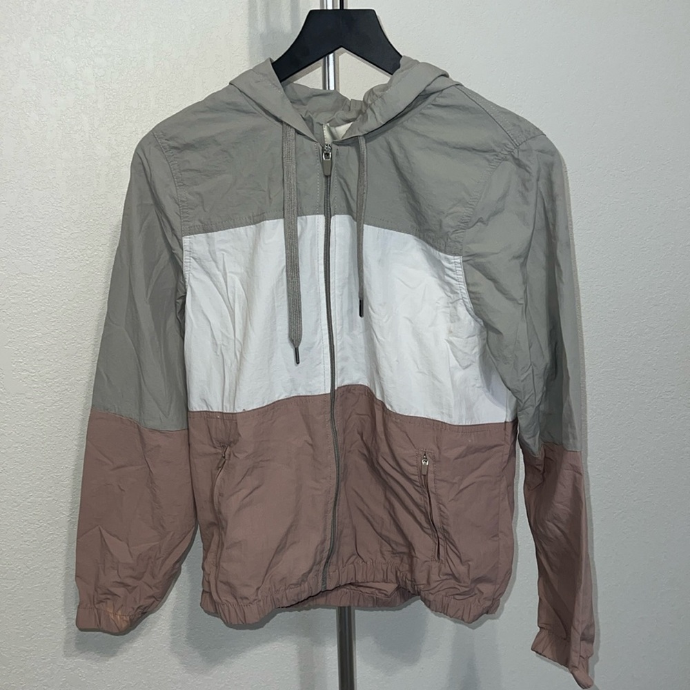 3 tone waterproof zip up